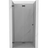 Mexen Lunar-F Faltbare Duschabtrennung links 80 cm, transparent, gebürstet gun grau - 836-080-000-66-00-L