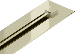 Mexen Flat 360° Super Slim drehbarer 130 cm Linienablauf, gold - 1551130