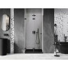 Mexen Lunar-F Falttür Dusche links 60 cm, transparent, schwarz - 836-060-000-70-00-L