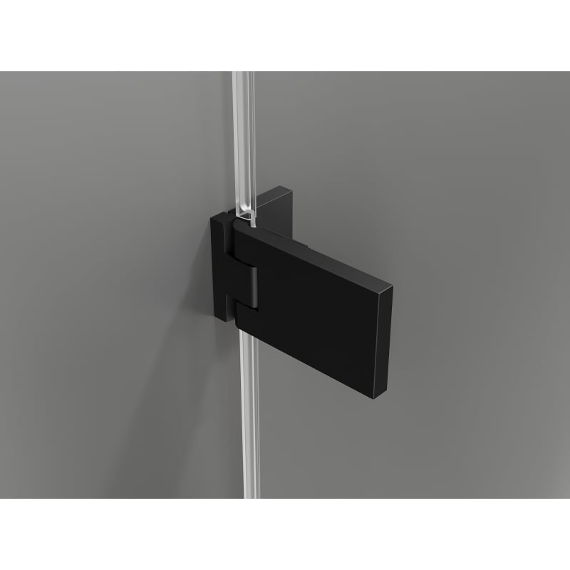 Mexen Lunar-F Duschfaltwand links 85 cm, transparent, schwarz - 836-085-000-70-00-L