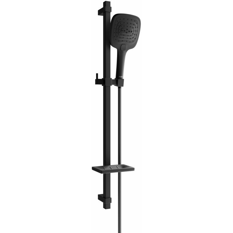 Mexen DQ17 Duschset mit verstellbarer Stange, schwarz - 785174581-70