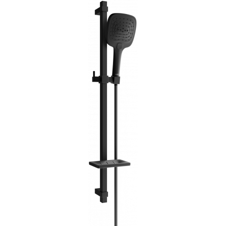 Mexen DQ17 Duschset mit verstellbarer Stange, schwarz - 785174581-70
