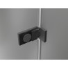Mexen Lunar-F Falttür für Dusche links 70 cm, transparent, Gun Metal - 836-070-000-95-00-L