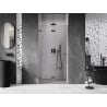 Mexen Lunar-F Falttür Dusche links 85 cm, transparent, Gun Metal - 836-085-000-95-00-L