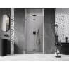 Mexen Lunar-F Falttür Dusche links 85 cm, transparent, Gun Metal - 836-085-000-95-00-L