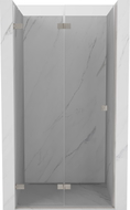 Mexen Lunar-F Duschfaltüren links 65 cm, transparent, gebürsteter Nickel - 836-065-000-97-00-L