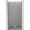 Mexen Lunar-F faltbare Duschabtrennung links 70 cm, transparent, gebürsteter Nickel - 836-070-000-97-00-L