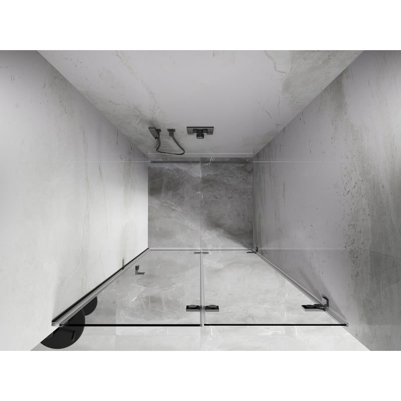 Mexen Lunar-F Falttür Dusche rechts 70 cm, transparent, chrom - 836-070-000-01-00-P