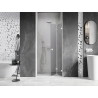 Mexen Lunar-F Falttür für Dusche rechts 70 cm, transparent, weiß - 836-070-000-20-00-P