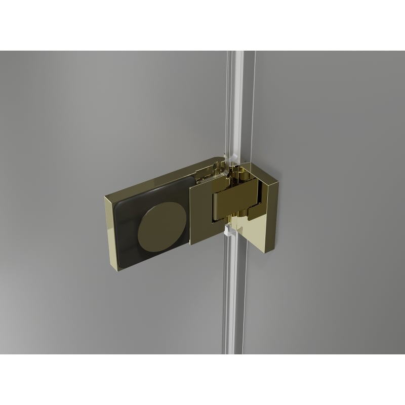 Mexen Lunar-F Duschfaltwand rechts 85 cm, transparent, gold - 836-085-000-50-00-P