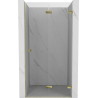 Mexen Lunar-F Duschfaltwand rechts 90 cm, transparent, gold - 836-090-000-50-00-P