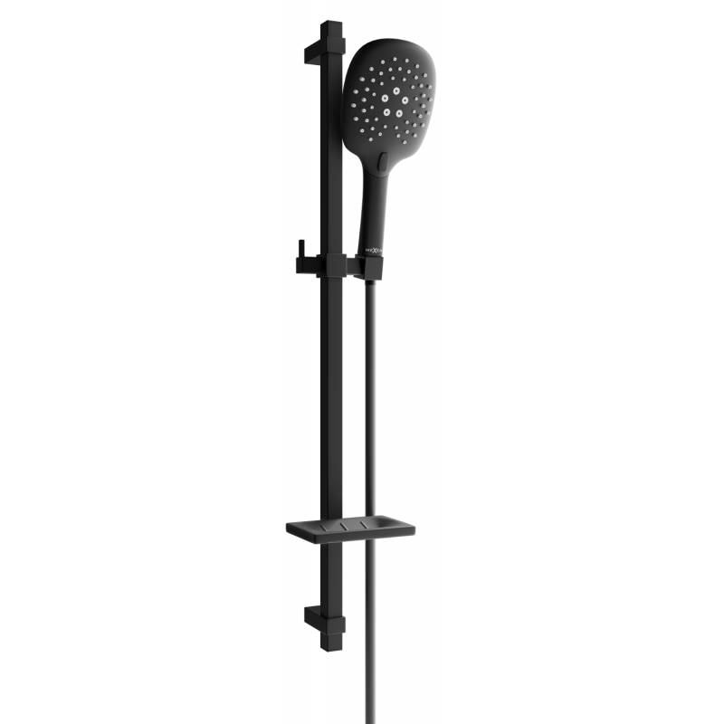 Mexen DQ22 schwarzes, verschiebbares Duschset - 785224581-70