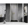 Mexen Lunar-F Klapptür Dusche rechts 85 cm, transparent, gebürstet gold - 836-085-000-55-00-P