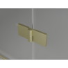 Mexen Lunar-F Falttür Duschwand rechts 90 cm, transparent, gebürstetes Gold - 836-090-000-55-00-P