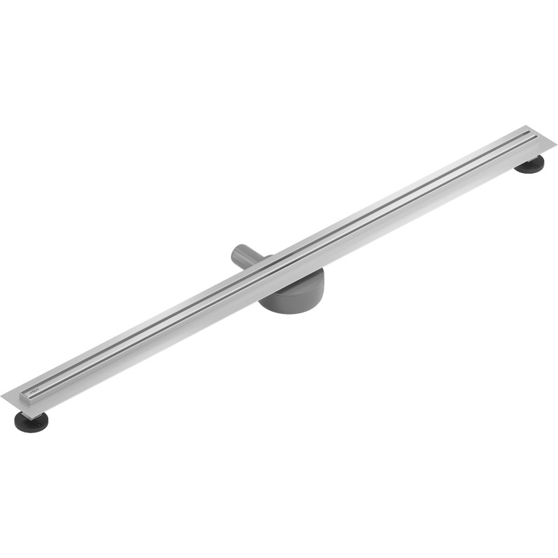 Mexen Flat 360° Slim drehbarer Linienablauf 140 cm, Inox - 1041140