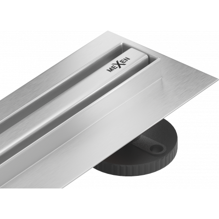 Mexen Flat 360° Slim Rotationsfähiger Linienablauf 150 cm, Edelstahl - 1041150