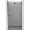 Mexen Lunar-F zusammenklappbare Duschfaltwand rechts 85 cm, transparent, Roségold - 836-085-000-60-00-P