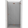 Mexen Lunar-F Falttür für Dusche rechts 70 cm, transparent, gebürstetes Kupfer - 836-070-000-65-00-P