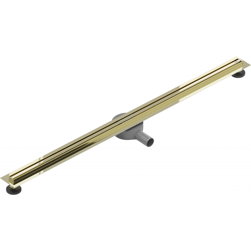 Mexen Flat 360° Slim drehbarer Ablaufrinne 140 cm, Gold - 1541140