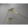Mexen Lunar L Duschfaltwand rechts 125 cm, transparent, gold gebürstet - 834L-125-000-55-00-P