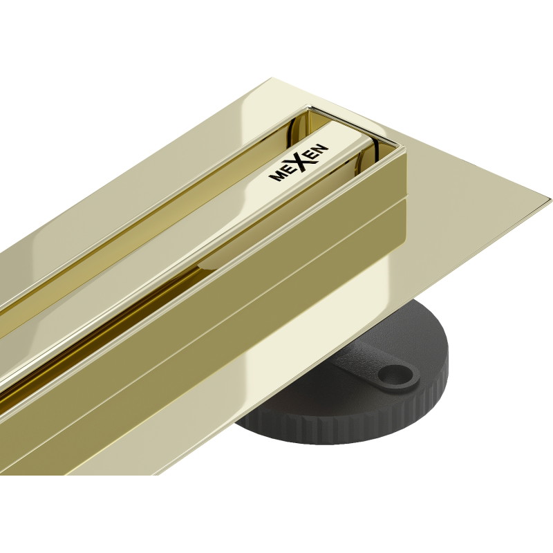 Mexen Flat 360° Slim drehbare Linienentwässerung 160 cm, gold - 1541160