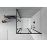Mexen Rio quadratische Duschkabine 70 x 70 cm, transparent, schwarz + Duschwanne, weiß - 860-070-070-70-00-4510