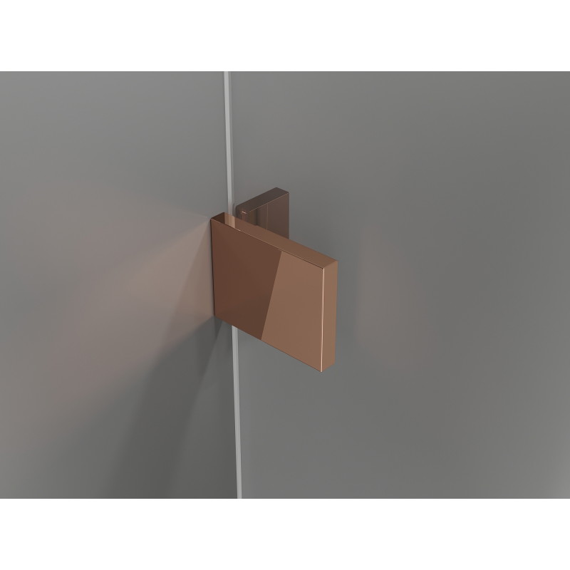 Mexen Lunar L Duschpendeltür rechts 110 cm, transparent, Roségold - 834L-110-000-60-00-P
