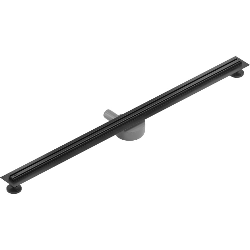 Mexen Flat 360° Slim Schwenkbarer Linienablauf 140 cm, schwarz - 1741140