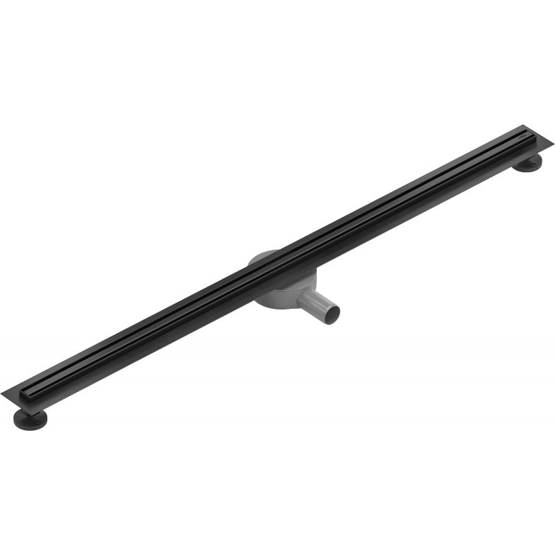 Mexen Flat 360° Slim Drehbarer Linienablauf 140 cm, schwarz - 1741140