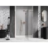 Mexen Lunar L Duschdrehtür rechts 135 cm, transparent, Roségold - 834L-135-000-60-00-P