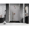 Mexen Lunar L rechte Duschtür, 140 cm, transparent, Roségold - 834L-140-000-60-00-P