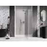 Mexen Lunar L rechte Duschtür, 140 cm, transparent, Roségold - 834L-140-000-60-00-P