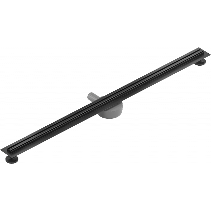 Mexen Flat 360° Slim Rotierender Linienablauf 180 cm, schwarz - 1741180