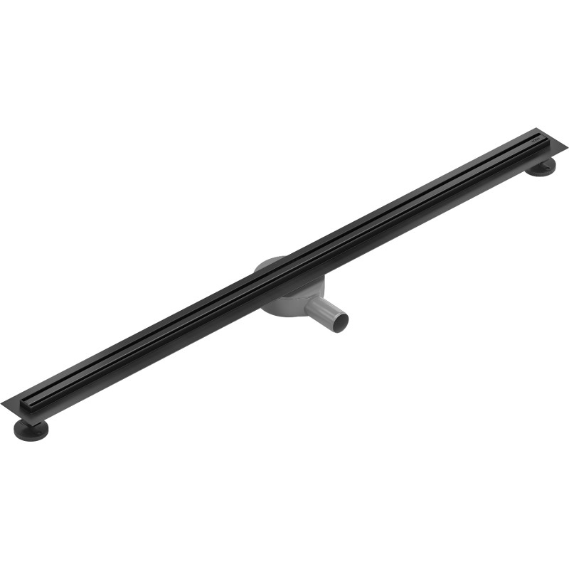 Mexen Flat 360° Slim drehbarer linearer Abfluss 180 cm, schwarz - 1741180