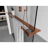 Mexen Duschkabinenregal mit Handtuchhalter, Roségold - 800-02-60