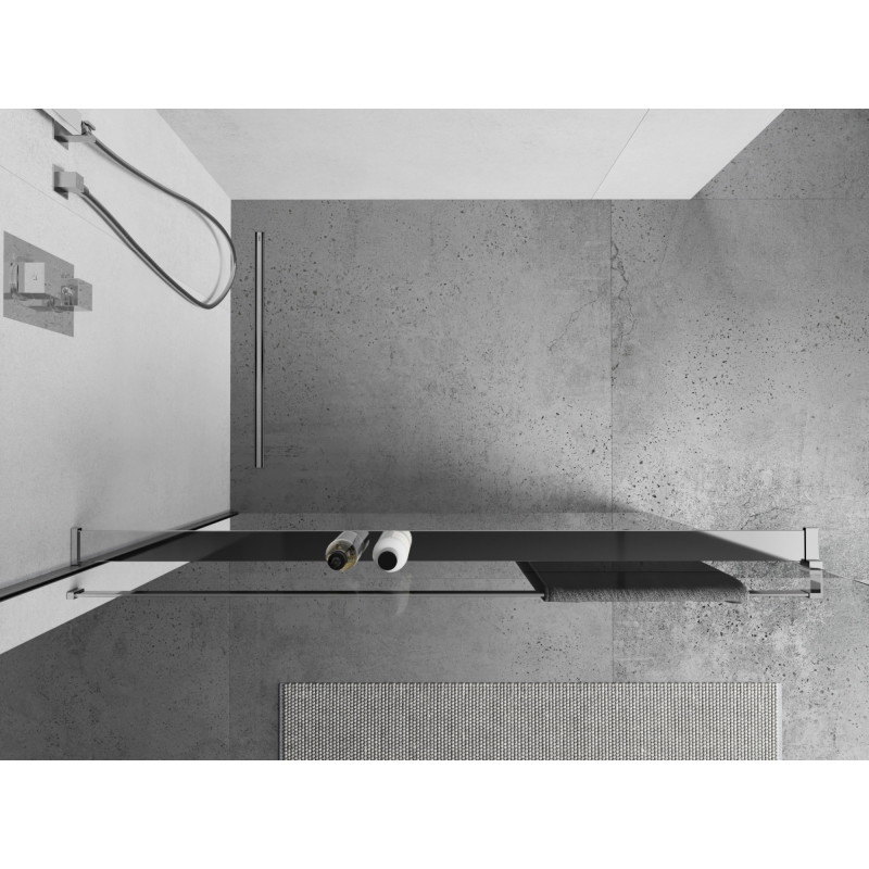 Mexen Regal für Duschwand mit Handtuchhalter, Chrom - 800-02-01
