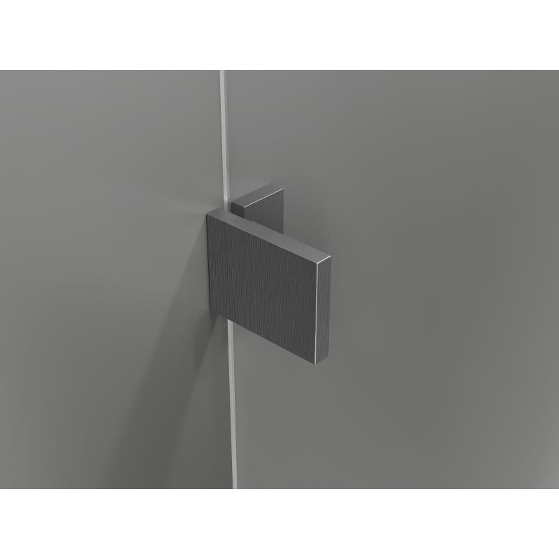 Mexen Lunar L Duschdrehtür rechts 95 cm, transparent, gebürstet gun gray - 834L-095-000-66-00-P
