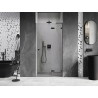 Mexen Lunar L Duschschwingtür rechts 80 cm, transparent, schwarz - 834L-080-000-70-00-P