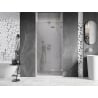 Mexen Lunar L rechte, schwenkbare Duschtür 90 cm, transparent, gebürstetes Nickel - 834L-090-000-97-00-P