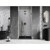 Mexen Lunar-F Falttür-Dusche rechts 75 cm, transparent, gebürstetes Gun Gray - 836-075-000-66-00-P