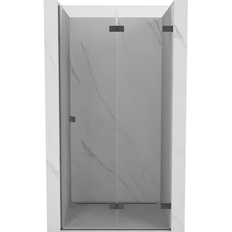 Mexen Lunar-F Falttür für Dusche rechts 85 cm, transparent, gebürstet Gun Gray - 836-085-000-66-00-P