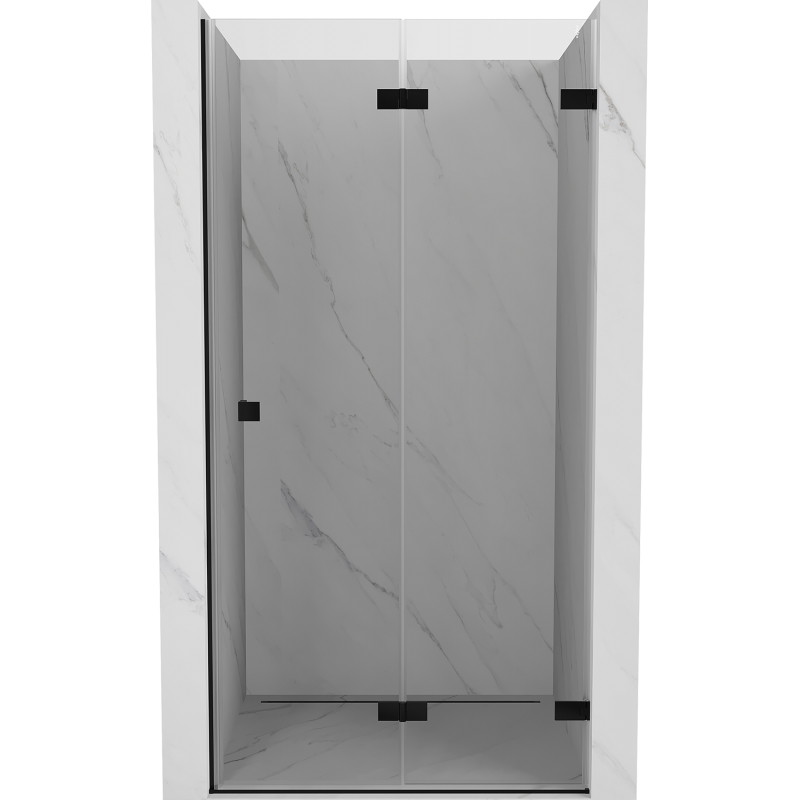 Mexen Lunar-F Duschfaltür rechts 70 cm, transparent, schwarz - 836-070-000-70-00-P