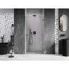 Mexen Lunar-B Duschdrehtür rechts 60 cm, transparent, Gunmetal - 832-060-000-95-00-P