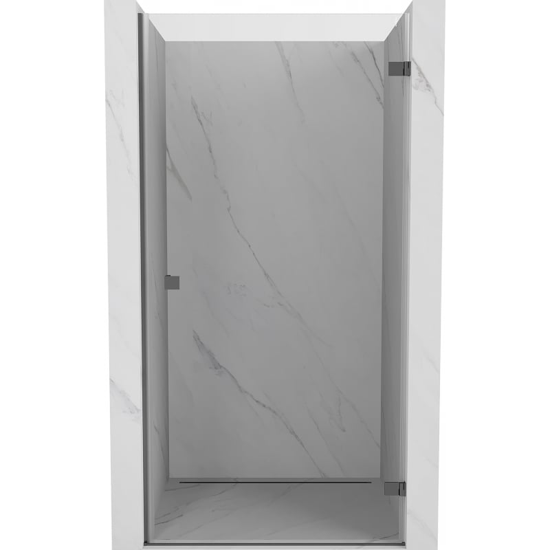 Mexen Lunar-B Duschdrehtür rechts 75 cm, transparent, Gunmetal - 832-075-000-95-00-P