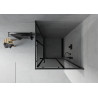 Mexen Rio Quadratische Duschkabine 80 x 80 cm, grafit, schwarz - 860-080-080-70-40