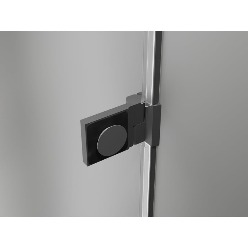 Mexen Lunar-B Duschdrehtür rechts 85 cm, transparent, Gun Metal - 832-085-000-95-00-P