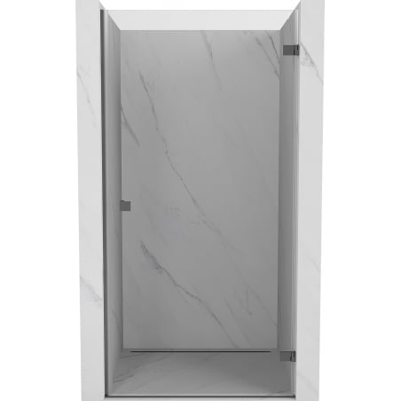 Mexen Lunar-B Duschdrehtür rechts 85 cm, transparent, Gun Metal - 832-085-000-95-00-P