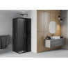 Mexen Rio Quadratische Duschkabine 80 x 80 cm, grafit, schwarz - 860-080-080-70-40