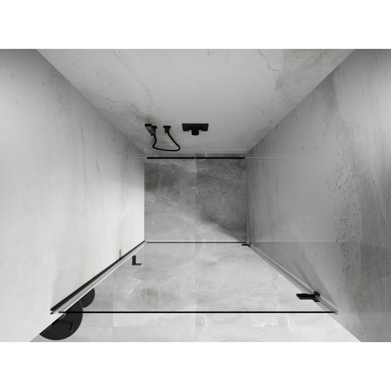Mexen Lunar-B Duschdrehtür rechts 100 cm, transparent, Gun Metal - 832-100-000-95-00-P