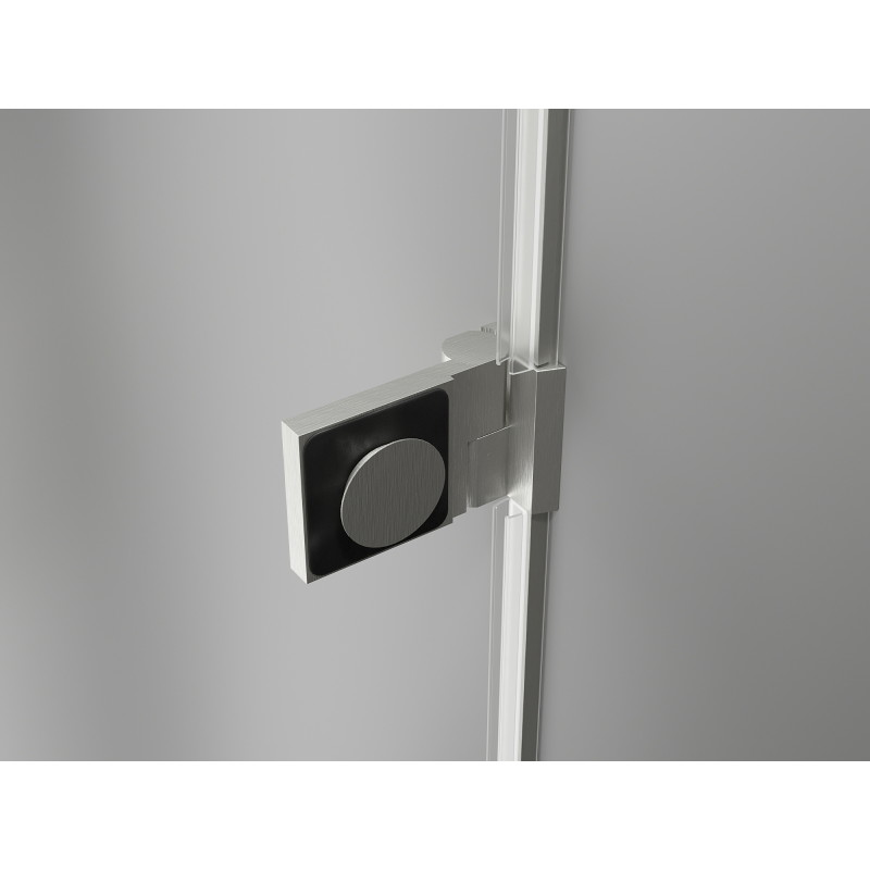 Mexen Lunar-B Duschflügeltür rechts 60 cm, transparent, gebürsteter Nickel - 832-060-000-97-00-P